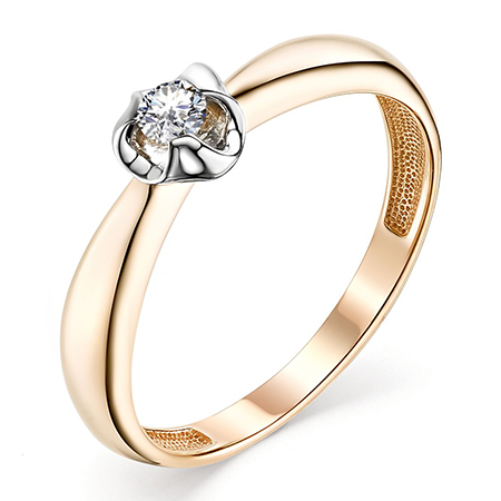 Кольцо, золото, бриллиант, 3115-110